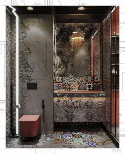 Ванная комната, площадью 5 кв. 02