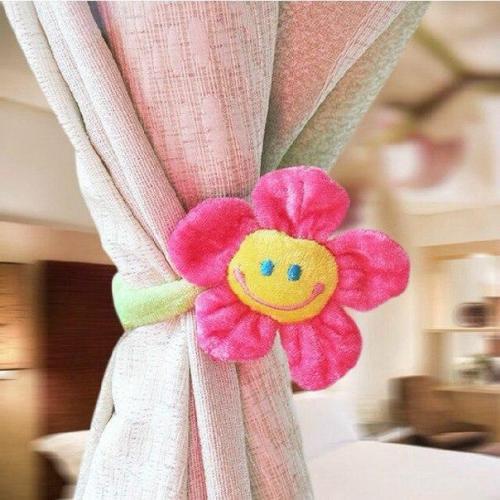 Милые идеи подхватов для штор в детской комнате. 01