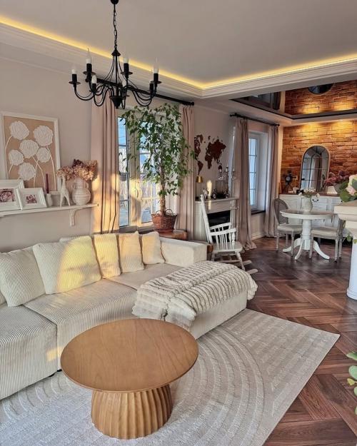 Этот интерьер - воплощение загородного уюта в современном прочтении. 06