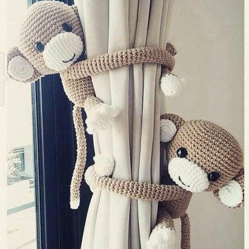 Милые идеи подхватов для штор в детской комнате. 06