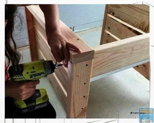 Применение обрезкам доски после строительства. 01