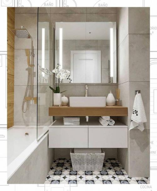 Ванная комната, площадь 3, 7 кв. 02