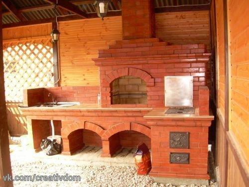 Очаги на улице.  Кухонный комплекс. 06 Очаги на улице.  Кухонный комплекс. 06