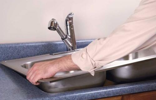 Установка кухонной мойки. 02 Установка кухонной мойки. 02