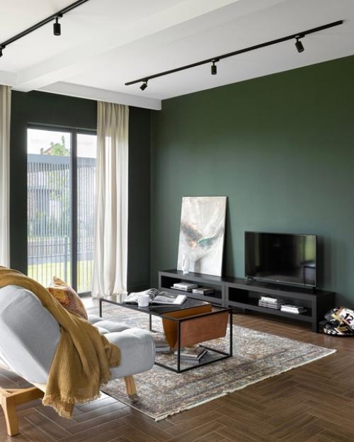 Дизайн квартиры. Благодаря сочетанию цветов, интерьер получился стильный и эффектный. 04