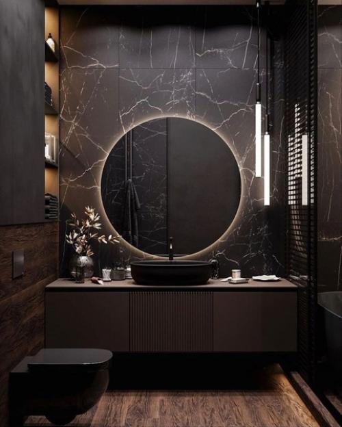 Подборка шикарных интерьеров ванных комнат. 01