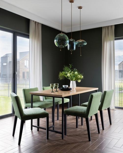 Дизайн квартиры. Благодаря сочетанию цветов, интерьер получился стильный и эффектный. 05