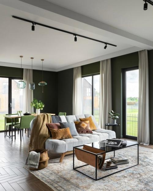 Дизайн квартиры. Благодаря сочетанию цветов, интерьер получился стильный и эффектный. 03