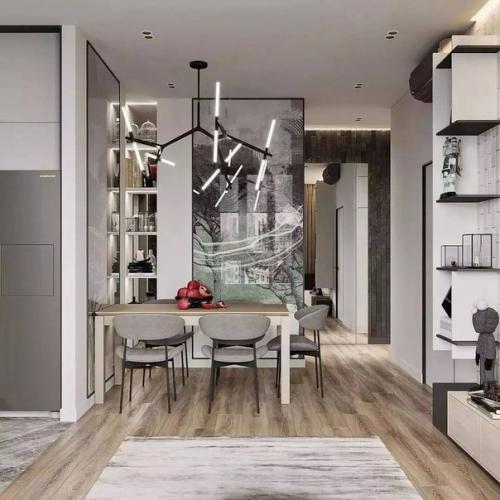 Объединяя кухню и гостиную, всегда возникает вопрос, как сочетать функциональность кухни с эстетикой гостиной? 04