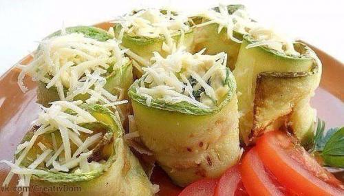 Топ - 6 рецептов кабачковых рулетов. 05