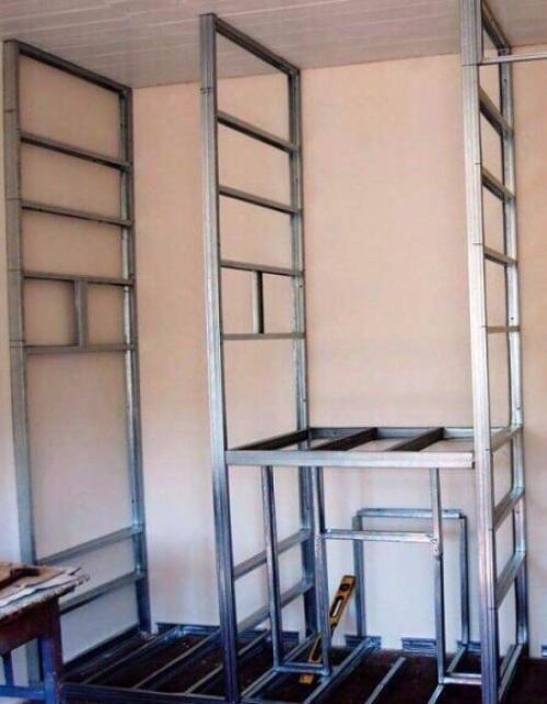 Технология изготовления шкафа из гипсокартона своими руками. 04 Технология изготовления шкафа из гипсокартона своими руками. 04