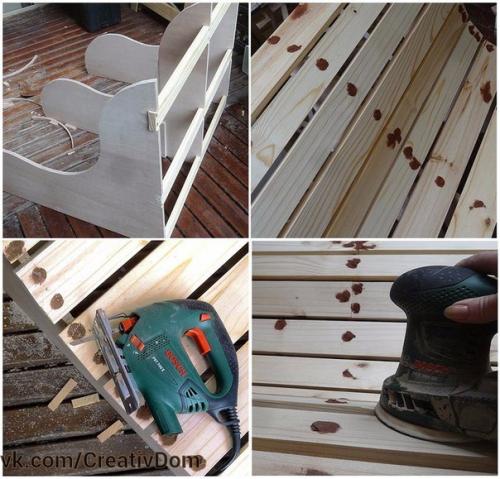 Садовая скамья своими руками. 02