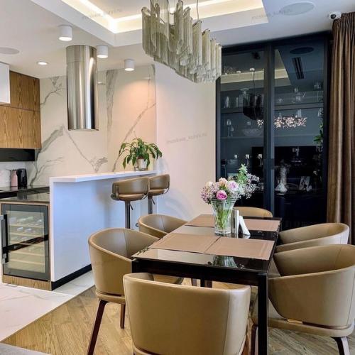 Кухня с гостиной совмещена. 04