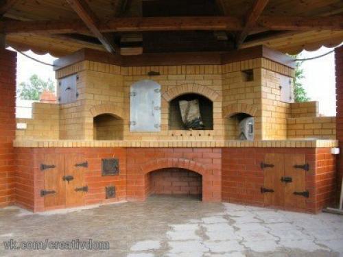 Очаги на улице.  Кухонный комплекс. 02 Очаги на улице.  Кухонный комплекс. 02