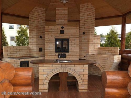 Очаги на улице.  Кухонный комплекс. 09 Очаги на улице.  Кухонный комплекс. 09