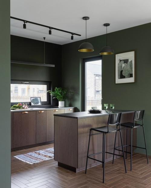 Дизайн квартиры. Благодаря сочетанию цветов, интерьер получился стильный и эффектный. 07