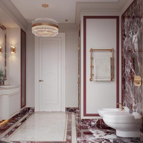 Ванная комната в квартире, площадью - 9 кв. 05