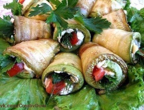 Топ - 6 рецептов кабачковых рулетов. 03