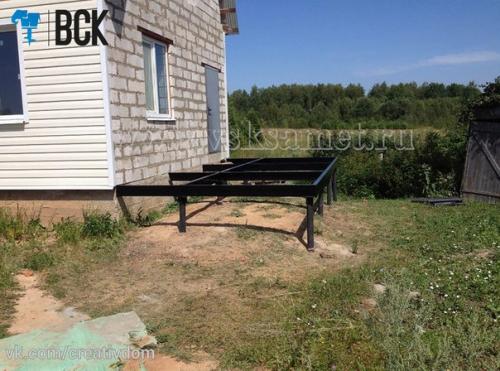 Винтовые сваи, законно является самым экономичным решением при строительстве пристроек. 02