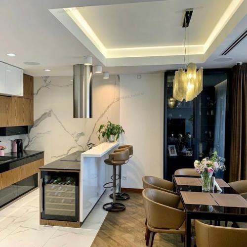 Кухня с гостиной совмещена. 02