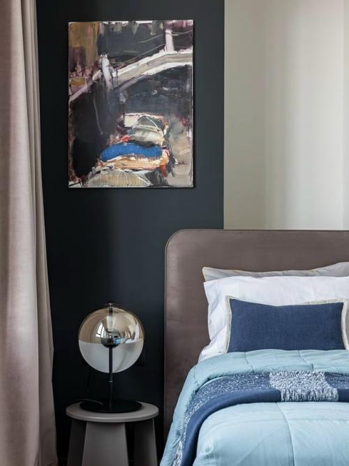 Серо-голубая квартира на набережной - настоящее воплощение гармонии с природой и современного стиля. 05 Серо-голубая квартира на набережной - настоящее воплощение гармонии с природой и современного стиля. 05