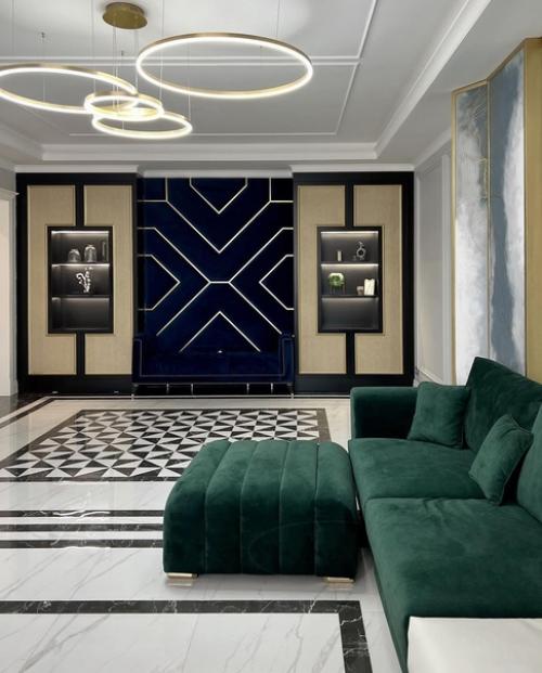 Интерьер 1 этажа дома, площадью 380 кв. 05