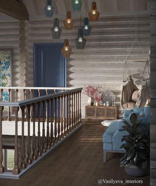 Интерьер дома создан так, чтобы подчеркнуть красоту натуральных материалов и дарить ощущение уюта в каждом уголке. 08