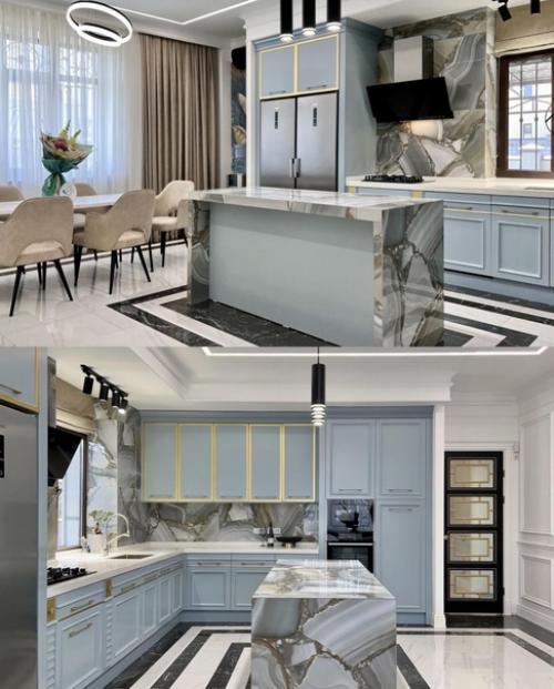 Интерьер 1 этажа дома, площадью 380 кв. 01