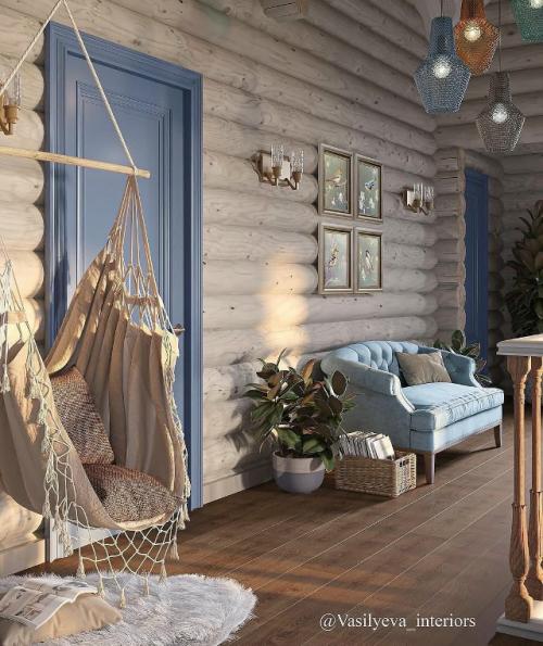 Интерьер дома создан так, чтобы подчеркнуть красоту натуральных материалов и дарить ощущение уюта в каждом уголке. 02