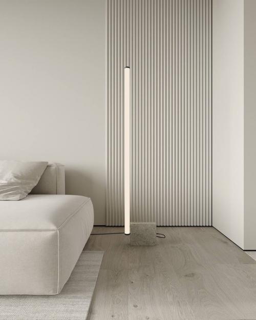 Современный стильный интерьер гостиной студии площадью 23. 03