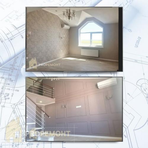 Обратите внимание на разнообразную отделку стен в этой квартире 85 кв. 06