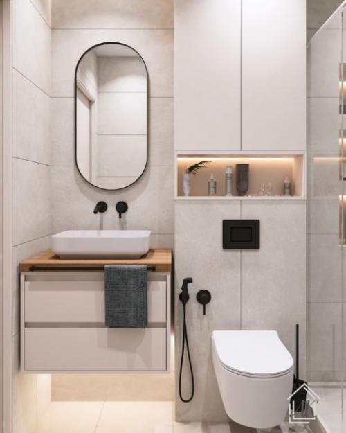 Школа ремонта.  Ванная комната 3, 4 м 2. 01