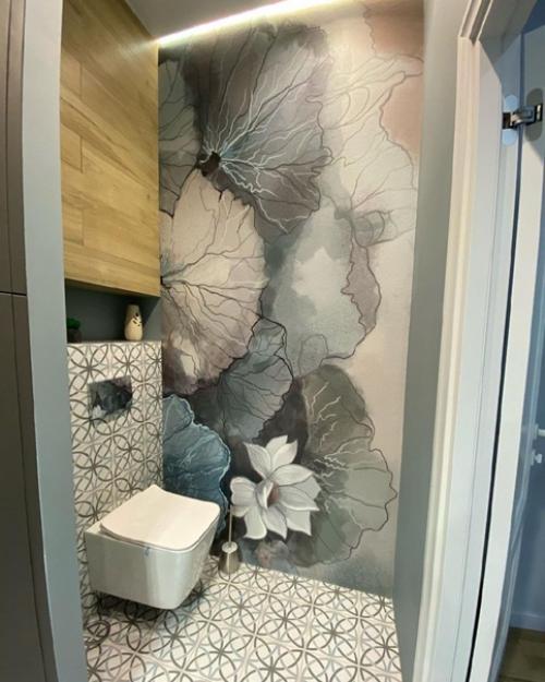 Стильный санузлы по дизайн - проекту. 06