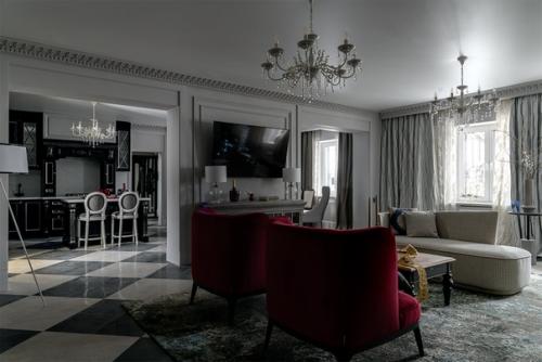 Преображение кухни и гостиной загородного дома Марии Мироновой и Екатерины градовой. 05