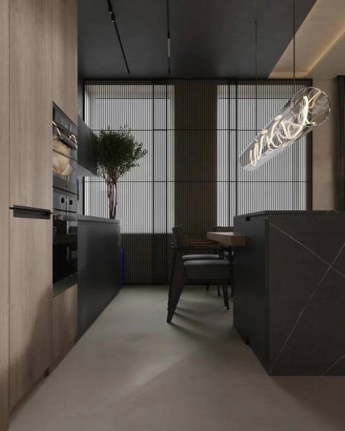 Дизайн проекта кухни - гостиной. 06