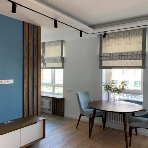 За основу дизайна взяты голубой и белый цвета. 02