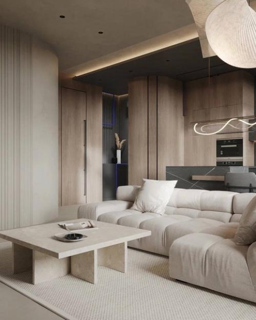 Дизайн проекта кухни - гостиной. 02