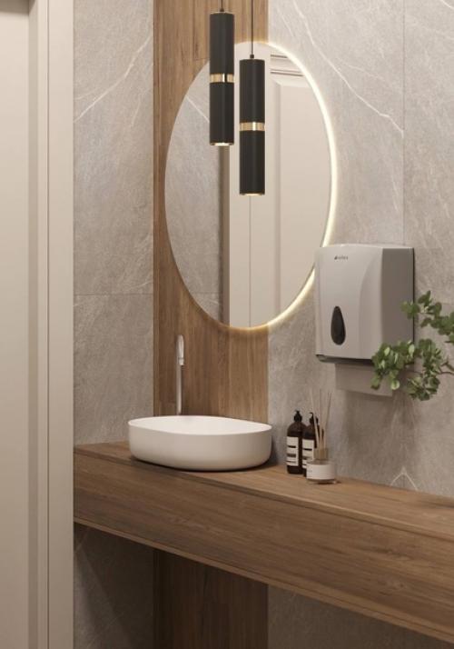 Какой вариант интерьера санузла вам нравится больше? 05