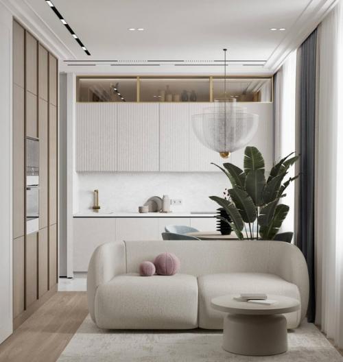 Современный светлый интерьер квартиры. 04