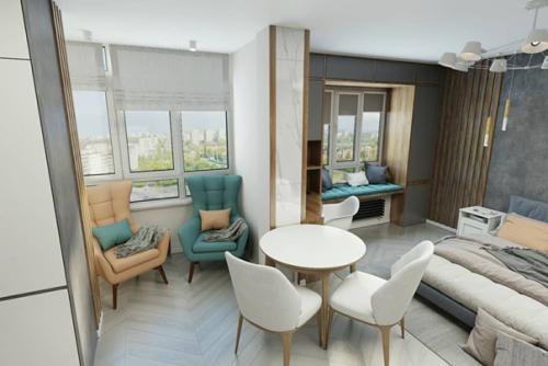 Дизайн квартиры - студии. 08