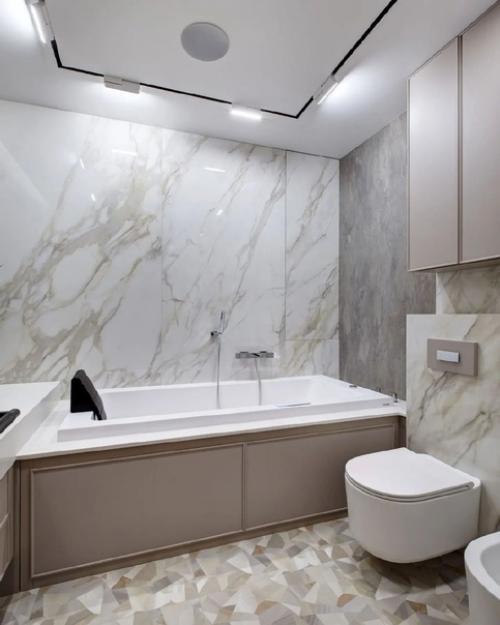 Интерьер ванной комнаты. 01