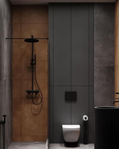 Душевая комната с удобными решениями. 04