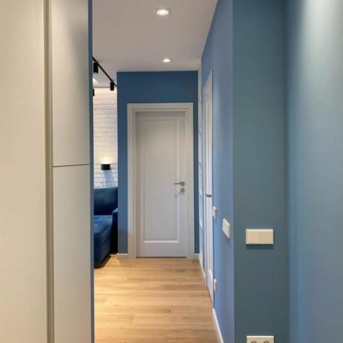 За основу дизайна взяты голубой и белый цвета. 03