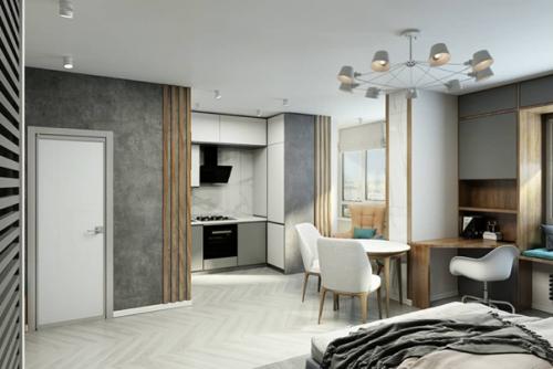 Дизайн квартиры - студии. 06