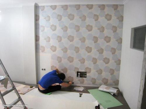Мы клеим обои. 08