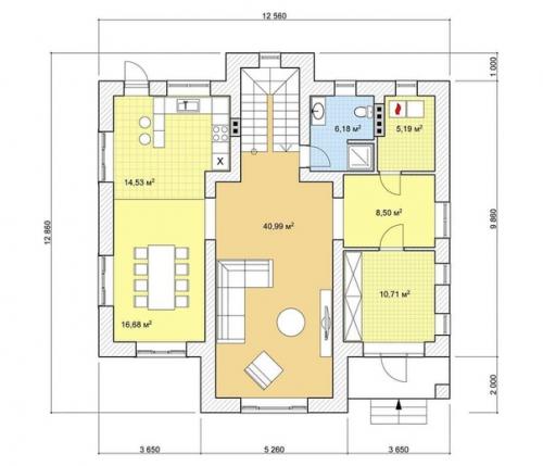 Просторный солидный коттедж. 02