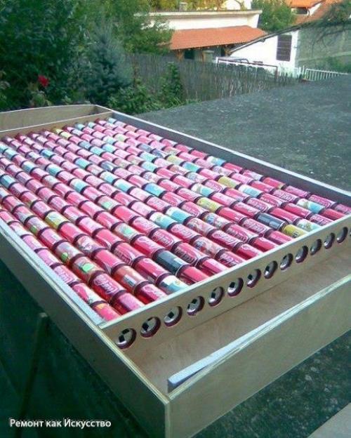 Солнечный коллектор из пивных банок за 7 шагов. 07 Солнечный коллектор из пивных банок за 7 шагов. 07