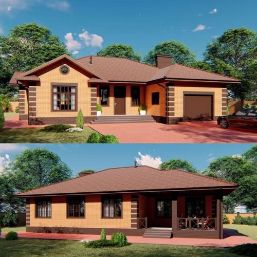 Проект одноэтажного дома площадью 194. 05