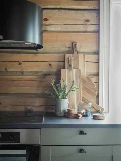 Уютный дизайн кухни - гостиной в загородном доме. 05