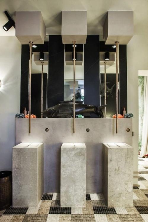 Неожиданные решения в дизайне ванной комнаты от Blanca Hevia. 03